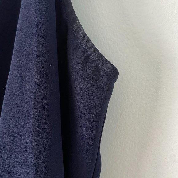 GAP Pin Tuck Navy Blue Mini Dress - Picture 4 of 6